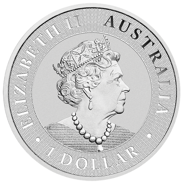 Känguru Perth Mint Silbermünze, differenzbesteuert, Tube à 25 Stück